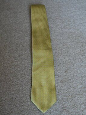 Men's Haines & Bonner of London Yellow Patterned Tie